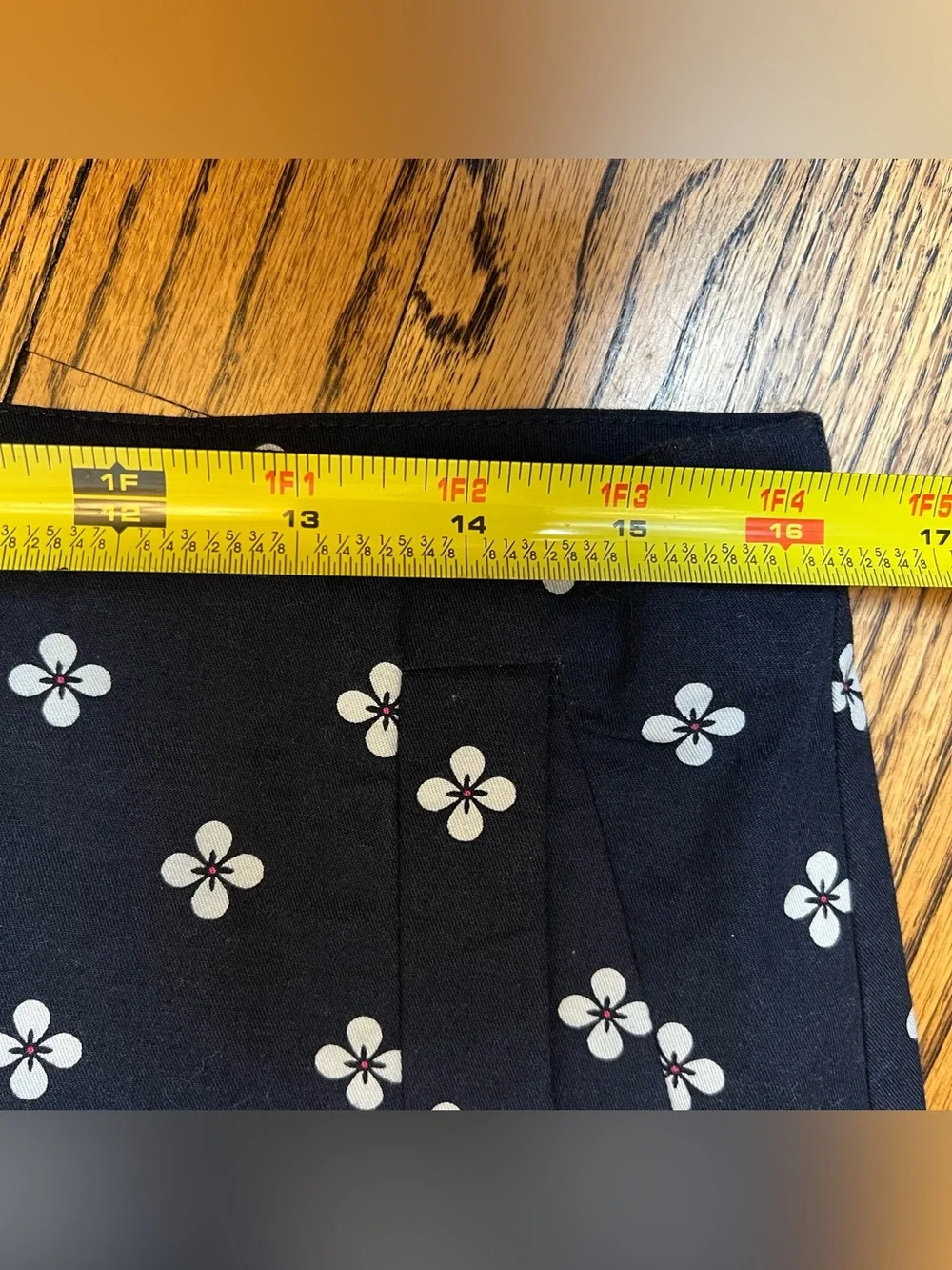 Ann Taylor Womens Size 10 Navy Daisy Flower Straight Skirt Knee Length Work Twee